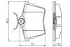 Тормозные колодки задн. CITROEN C5 08- PEUGEOT 407 04- BOSCH 0986495090 (фото 1)