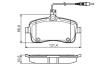 Тормозные колодки дисковые BOSCH 0986495091 (фото 1)