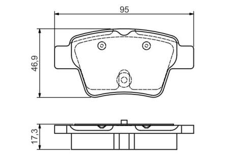 Колодки гальмівні дискові BOSCH 0986495092 (фото 1)