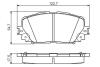 TOYOTA Колодки тормозные передн.Yaris 05-,Prius 09- BOSCH 0986495109 (фото 1)