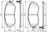 SUBARU Колодки тормозные Forester 13-, Outback 09- BOSCH 0986495125 (фото 5)