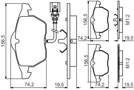 Тормозные колодки дисковые BOSCH 0 986 495 249 (фото 1)