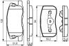 MITSUBISHI Колодки тормозные передн Colt -12 BOSCH 0986495313 (фото 5)
