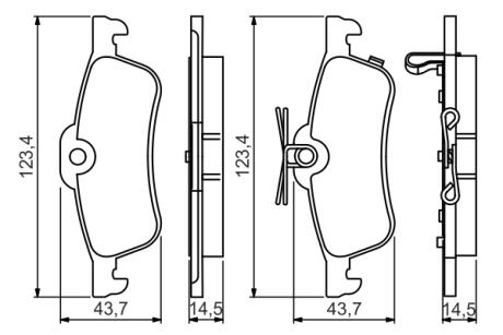 Колодки гальмівні дискові BOSCH 0986495359 (фото 1)
