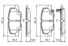 MITSUBISHI Колодки торм.задние Outlander 12-, ASX, CITROEN C4 Aircross, MAZDA 6 BOSCH 0986495381 (фото 1)