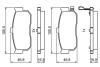 Тормозные колодки задн. NISSAN Almera 00- Maxima QX 00- BOSCH 0986495387 (фото 4)