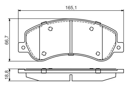 Колодки тормозные дисковые BOSCH 0986495436 (фото 1)