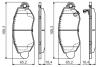 Тормозные колодки передние TRANSIT 00- BOSCH 0986495443 (фото 1)