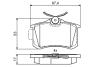 Колодки гальмові дискові задні BOSCH 0986495455 (фото 1)