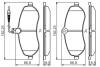 ДИСКОВI КОЛОДКИ ПЕРЕДНI PREMIUM2 BOSCH 0986495460 (фото 1)