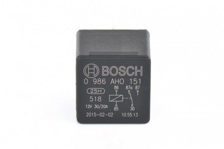 Микро реле 5конт. (универс.) 30/20А BOSCH 0986AH0151