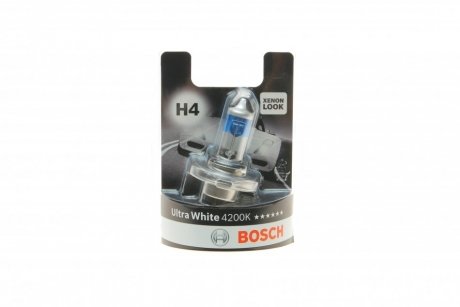 Лампа___ H4 Ultra White 4200K блистер - кратн. 20 шт BOSCH 1 987 301 089