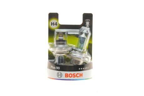 Лампа накаливания H4 12V 60/55W P43t +90 (комплект) (выр-во) BOSCH 1 987 301 422