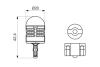 Автолампа светодиодная (W21W 12V 2,5W LED 6000K COOL) BOSCH 1987301524 (фото 8)