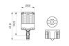 Автолампа светодиодная (W21/5W 12V 2,5W LED RED) BOSCH 1987301525 (фото 6)