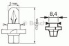 Лампа накаливания BAX 12V 1 BOSCH 1 987 302 235 (фото 12)