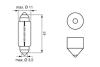 Лампа накаливания ECO 12V 10W SV8,5-8 BOSCH 1987302825 (фото 5)