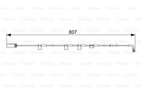 Датчик износа тормозных колодок BOSCH 1987473058 (фото 1)