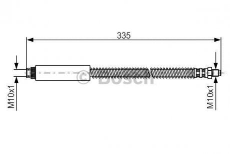 Шланг гальмівний BOSCH 1 987 476 078