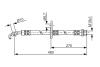 TOYOTA Тормозной шланг передн. RAV 4 94- BOSCH 1987476758 (фото 5)
