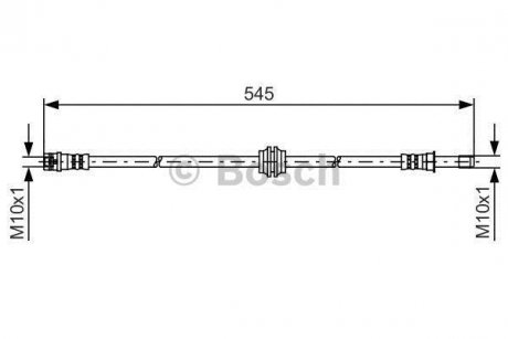 DB Гальмівний шланг передний VITO 03- BOSCH 1987481454