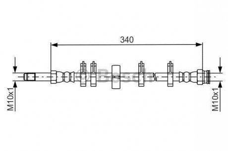 Тормозной шланг BOSCH 1 987 481 667
