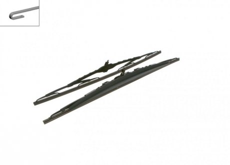Склоочисник Twin Spoiler 600mm/575mm кому/кт BOSCH 3397010280 (фото 1)