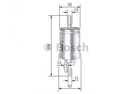 Топливный фильтр бензин BOSCH F026403764