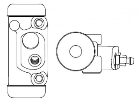 KIA Рабочий тормозной цилиндр SPORTAGE K00 94- BOSCH F026002350