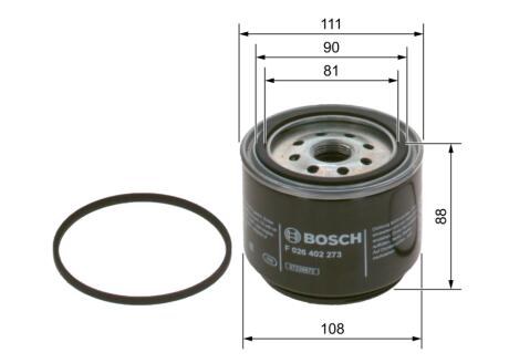 Паливний фільтр BOSCH F026402273