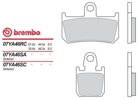 Гальмівні колодки BREMBO 07YA46SC