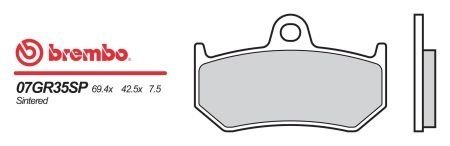 Тормозные колодки BREMBO 07GR35SP