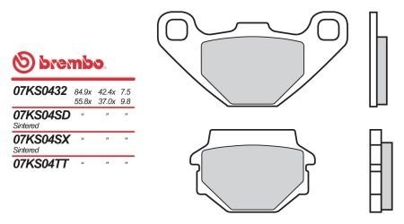 Гальмівні колодки BREMBO 07KS04TT