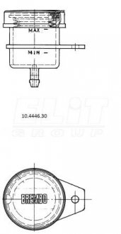 Бачок тормозной жидкости BREMBO 10444630 (фото 1)