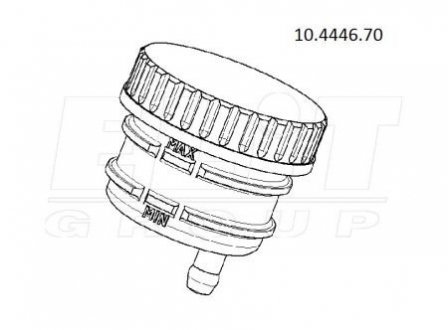 Бачок тормозной жидкости BREMBO 10444670 (фото 1)