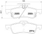 Тормозные колодки дисковые BREMBO P28070 (фото 1)