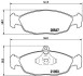 Тормозные колодки к-кт. BREMBO P59 011 (фото 1)