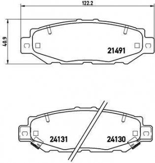 Гальмівні колодки дискові BREMBO P83038