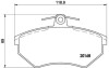 Тормозные колодки к-кт. BREMBO P85 015 (фото 1)