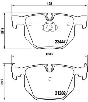 Гальмівні колодки дискові BREMBO P06029