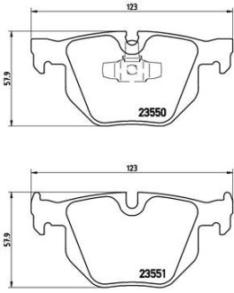 Тормозные колодки дисковые BREMBO P06039