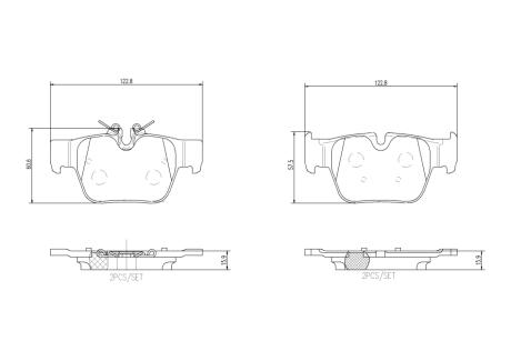 Гальмівні колодки дискові BREMBO P06 117