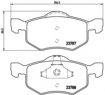 Гальмівні колодки дискові BREMBO P24 056