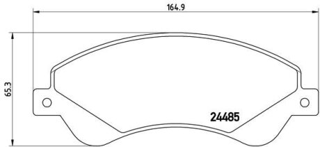 Гальмівні колодки дискові BREMBO P24065