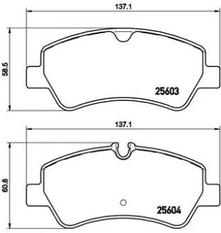Тормозные колодки к-кт. BREMBO P24 160