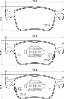 Тормозные колодки дискові BREMBO P24 218 (фото 1)