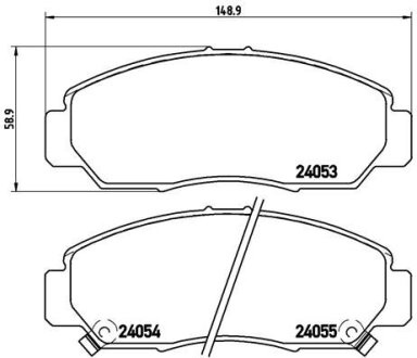 Тормозные колодки дисковые BREMBO P28047