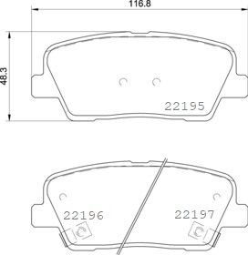 Тормозные колодки дискові BREMBO P30 105 (фото 1)