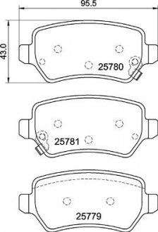 Тормозные колодки дискові BREMBO P30 120 (фото 1)