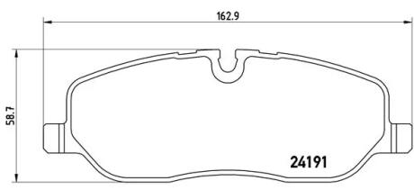 Тормозные колодки дисковые BREMBO P44014